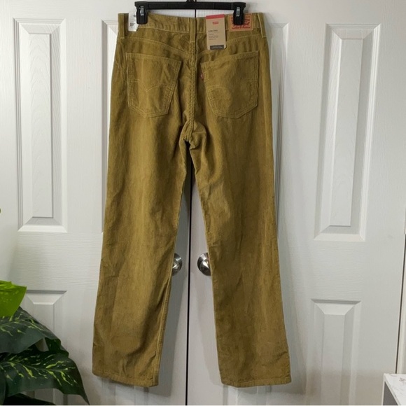 Levi’s Low Pro Mid- Rise Olive Corduroy Jeans Green Size 29x30 - Picture 6 of 10